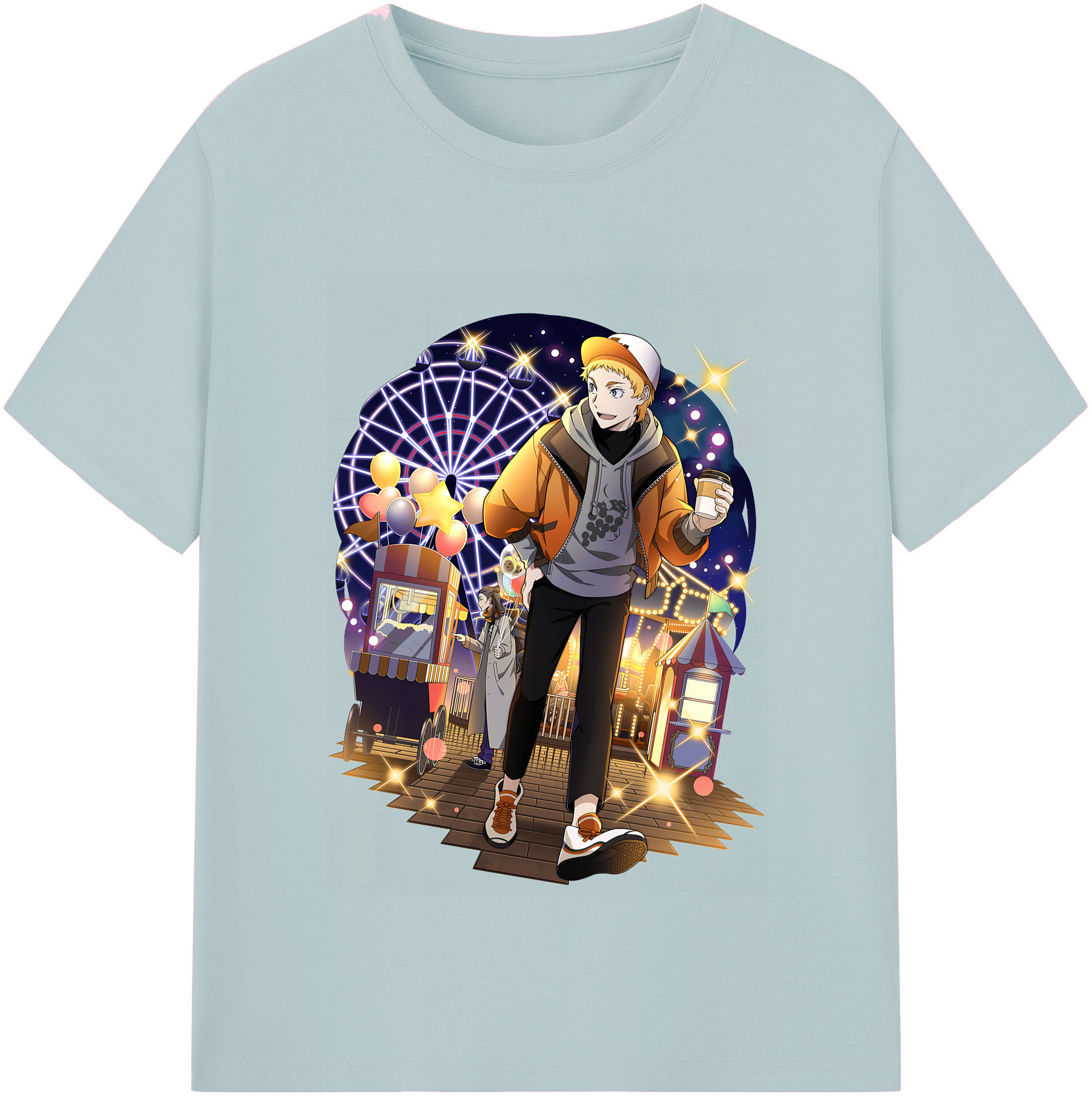 （画像用） 文豪ストレイドッグス Bungo Stray Dogs 綿100％半袖Tシャツ（フロントプリント）